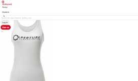 
							         ThinkGeek :: Chell's Aperture Tank Top - Wanted one of these for ...								  
							    