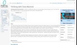 
							         Thinking with Time Machine - Portal Wiki								  
							    