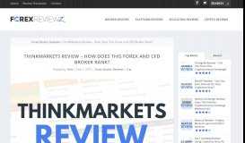 
							         ThinkMarkets Broker Review - Is This Forex Broker Right For You?								  
							    