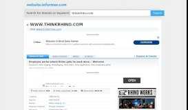 
							         thinkrhino.com at WI. Employee portal where Rhino gets its work done ...								  
							    