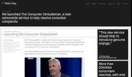 
							         Third City — Launching the Consumer Ombudsman								  
							    