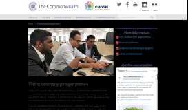 
							         Third country programmes | The Commonwealth								  
							    