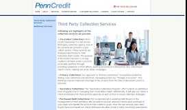 
							         Third Party Collection Services - Penn Credit								  
							    