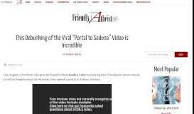 
							         This Debunking of the Viral “Portal to Sedona” Video is Incredible ...								  
							    