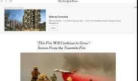 
							         'This Fire Will Continue to Grow': Scenes From the Yosemite Fire - The ...								  
							    