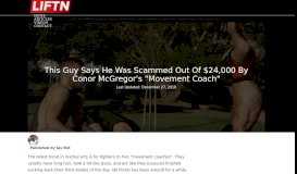 
							         This Guy Says He Was Scammed Out Of $24,000 By Conor ... - Liftn								  
							    