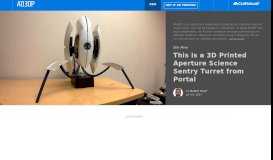 
							         This is a 3D Printed Aperture Science Sentry Turret from Portal | All3DP								  
							    
