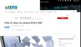 
							         This is how to check KPLC bill - Bizna Kenya								  
							    