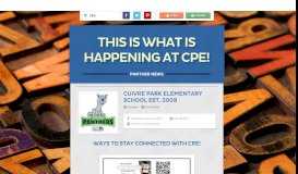 
							         This is what is happening at CPE! | Smore Newsletters								  
							    