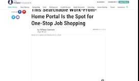 
							         This Searchable Portal Will Help You Find Work-From-Home Jobs								  
							    
