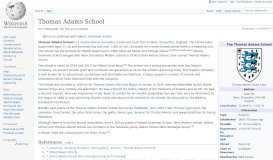 
							         Thomas Adams School - Wikipedia								  
							    