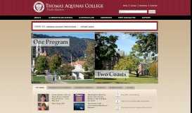 
							         Thomas Aquinas College: Home								  
							    