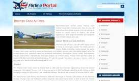 
							         Thomas Cook Airlines - Airline Portal								  
							    