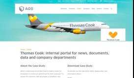 
							         Thomas Cook: Internal portal for news, documents & data | Case Study ...								  
							    