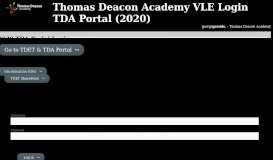 
							         Thomas Deacon Academy VLE Login – TDA Portal - Thomas Deacon ...								  
							    