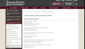 
							         Thomas Edison State University Staff | University Catalog								  
							    