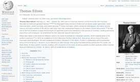 
							         Thomas Edison - Wikipedia								  
							    