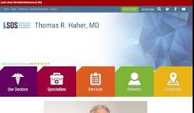 
							         Thomas Haher | Orthopedic Doctors | Syracuse Orthopedic Specialists								  
							    