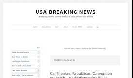 
							         Thomas masaschi – USA Breaking News								  
							    