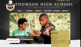 
							         Thomson High School - McDuffie County School System								  
							    