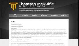 
							         Thomson-McDuffie Middle School								  
							    