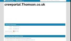 
							         Thomson - TUI Airways Crew Portal								  
							    