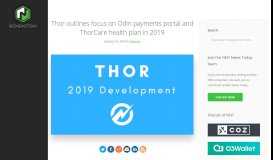 
							         Thor outlines focus on Odin payments portal and ThorCare health plan ...								  
							    