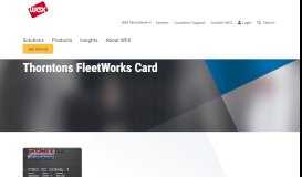 
							         Thorntons FleetWorks Card | Fleet Cards & Fuel Management ...								  
							    