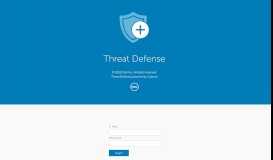 
							         Threat Defense - Sign in to Threat Defense								  
							    