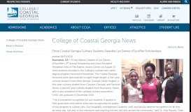 
							         Three Coastal Georgia Culinary Students Awarded Les Dames d ...								  
							    