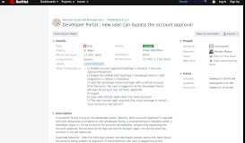 
							         [THREESCALE-127] Developer Portal : new user can bypass the ...								  
							    