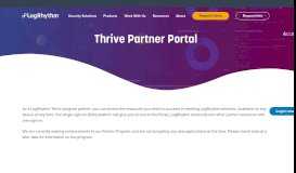 
							         Thrive Partner Portal | LogRhythm								  
							    