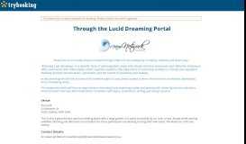 
							         Through the Lucid Dreaming Portal | TryBooking Australia								  
							    