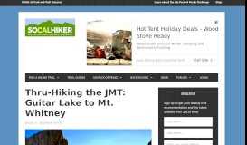 
							         Thru-Hiking the JMT: Guitar Lake to Mt. Whitney - SoCal Hiker								  
							    