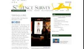 
							         T.H.U.G.L.I.F.E – The Science Survey								  
							    