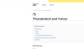 
							         Thunderbird and Yahoo | How to | Mozilla Support								  
							    