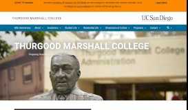 
							         Thurgood Marshall College								  
							    