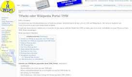 
							         THwiki oder Wikipedia Portal THW – THWiki								  
							    