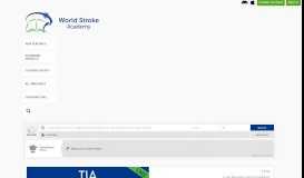 
							         TIA. World Stroke Academy. Sandercock P. Nov 7 2016; 184709								  
							    
