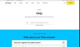 
							         TIAA-CREF - Your TIAA accounts | TIAA								  
							    