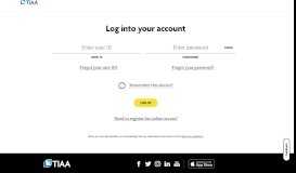 
							         TIAA Secure Account Access								  
							    