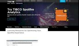 
							         TIBCO Spotfire® - Learn | TIBCO Software								  
							    