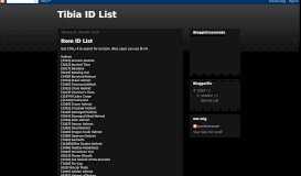 
							         Tibia ID List								  
							    