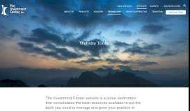 
							         TIC Website Tools | The Investment Center								  
							    