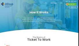 
							         Ticket to Work | How It Works | Allsup Employment Services								  
							    