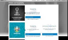 
							         Tickets and hospitality - UEFA.com								  
							    