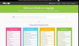 
							         Tickets verkaufen - Kaufen & verkaufen Sie Karten bei viagogo								  
							    