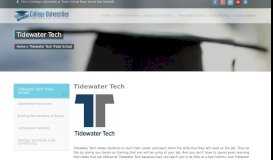 
							         Tidewater Tech - Trade School Norfolk, Virginia - College-Universities								  
							    