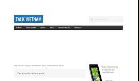 
							         Tiena health patient portal – Talk Vietnam								  
							    