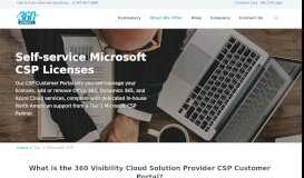 
							         Tier 1 Microsoft CSP - 360 Visibility								  
							    